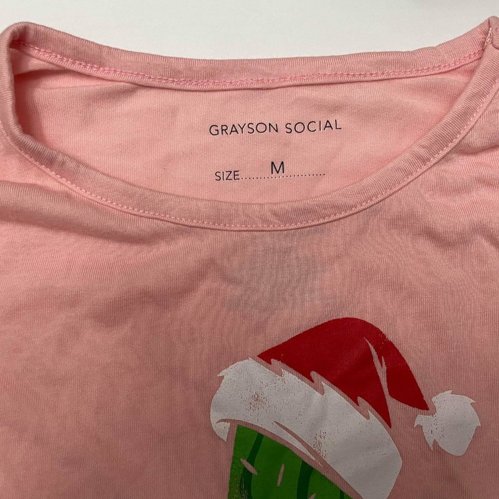 NWT- Grayson Social Christmas Cactus Long Sleeve T - Picture 3 of 4